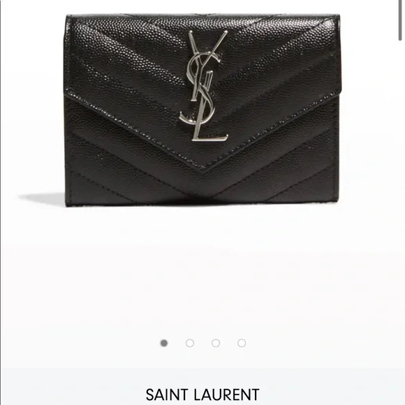NWT Saint Laurent Monogramme Card Case V Flap - Picture 14 of 16